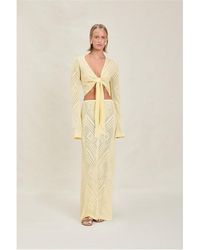 Devon Windsor - Vie Crochet Maxi Skirt - Lyst