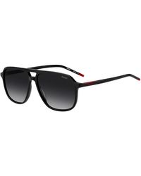 HUGO - Square Aviator Sunglasses - Lyst