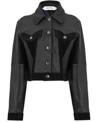 Versace - Leather Slim Blouson - Lyst