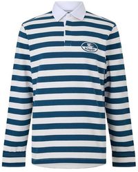 Burberry - Burb Rugby Ls Polo Sn64 - Lyst