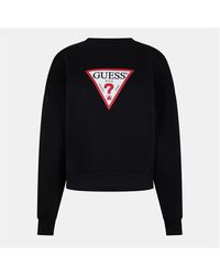 Guess - Triangle Icon Sweatshirt - Lyst