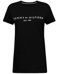 Tommy Hilfiger - Logo Crew Neck T Shirt - Lyst