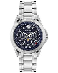 Versace - V-Galaxy Moonphase Watch, 43Mm - Lyst
