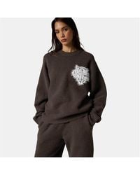 The Couture Club - Fluffy Knit Crew Sweater - Lyst