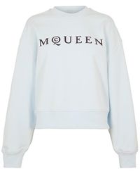McQueen - Alex Logo Crew Sweatshirt - Lyst