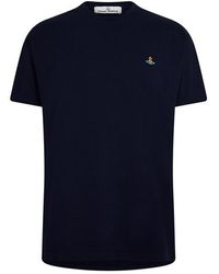 Vivienne Westwood - Embroidered Orb Logo T Shirt - Lyst