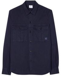 Paul Smith - Utility Long-Sleeve Plain Shirt - Lyst