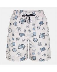 Fendi - Postcard Woven Tracksuit Shorts - Lyst