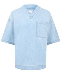 Bottega Veneta - Light Bleached Denim T-shirt - Lyst