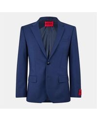 HUGO - Henry Flex Single-Breasted Suit Jacket - Lyst