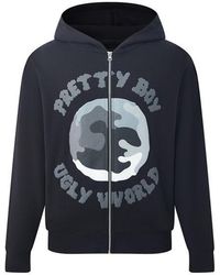 PRETTY BOY UGLY WORLD - The Cotton Long Sleeve Oversized Fit Zip Hoodie - Lyst