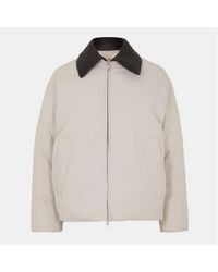 Bottega Veneta - Tech Long Sleeve Double Zip Short Puffer Jacket - Lyst