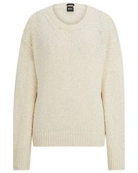 BOSS - Dg Vib3 Long-sleeved Round-neck Sweatshirt - Lyst
