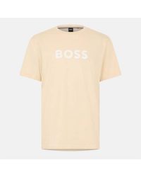 BOSS - Bodywear Short Sleeve T-Shirt With Logo Print Detail - Lyst