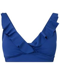 Ralph Lauren - Ruffle-Trim V Neck Bikini Top - Lyst