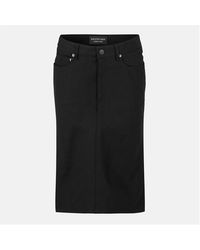 Balenciaga - Denim Mid-Rise Skirt - Lyst