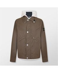 Stone Island - Military Cotton Long Sleeve Field Jacket - Lyst