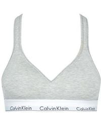 Calvin Klein - Modern Cotton Bralette Lightly Lined - Lyst