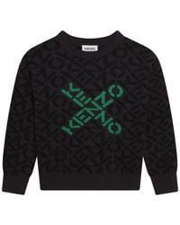 KENZO - Cross Logo Crew Sweater Infants - Lyst
