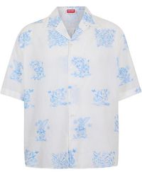 KENZO - Short Sleeve Patterned Shirt - Lyst