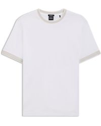 BOSS - Tessler Cotton Short Sleeve Crew Neck Slim Fit T-Shirt - Lyst