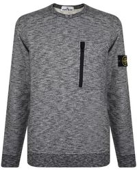 Stone Island Logo Sweatshirt - Gray