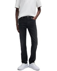 HUGO - Mid Rise Slim Fit Five Pocket Jeans - Lyst