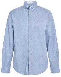 GANT - Poplin All Over Print Long Sleeve Shirt - Lyst