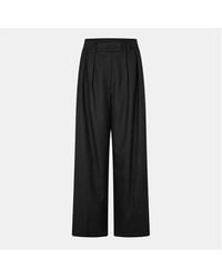 Anine Bing - High-Rise Relaxed Wide Leg Trousers - Lyst