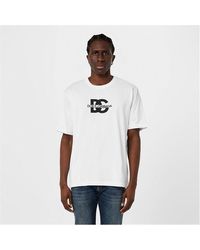 Dolce & Gabbana - Logo Print Cotton T-shirt - Lyst