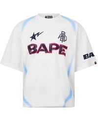 A Bathing Ape - Bape Football Jersey Sn62 - Lyst