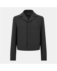 Prada - Mohair Wool Blend Long Sleeve Blazer - Lyst