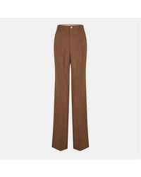 Gucci - High Rise Wide Leg Trousers - Lyst