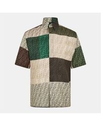 Fendi - Linen Ff Print Shirt - Lyst