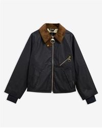 Barbour - Arlene Cotton Long Sleeve Full Zip Wax Jacket - Lyst