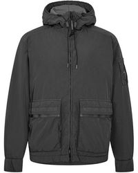 C.P. Company - Chrome-R Full-Zip Hooded Puffer Jacket - Lyst