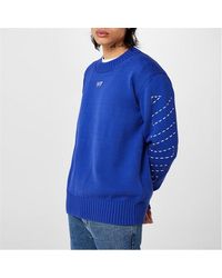 Off-White c/o Virgil Abloh - Stitch Arrows Diagonal Knit Jumper - Lyst