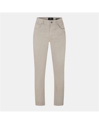7 For All Mankind - Sateen Straight Leg Trouser - Lyst