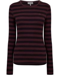 Ganni - Long Sleeve T-Shirt - Lyst