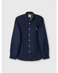 Pretty Green - Long-Sleeve Plain Shirt - Lyst