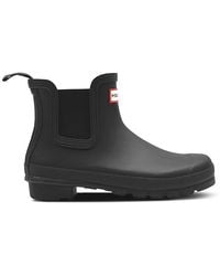 HUNTER - Original Chelsea Rubber Ankle Boots - Lyst