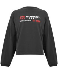 SUMMER GAMES - Label Logo Ls Tee Long Sleeve T-Shirt - Lyst