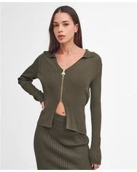 Barbour - Mondale Zip-up Cardigan - Lyst