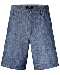 Fendi - Woven Tracksuit Shorts - Lyst