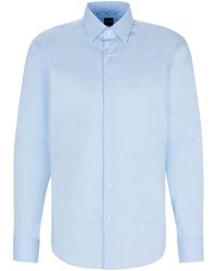 BOSS - H Joe Kent Long Sleeve Oxford Shirt - Lyst