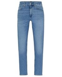 BOSS - Taber Straight Leg Jeans - Lyst