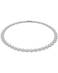Swarovski - Letra Necklace - Lyst