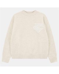 The Couture Club - Fluffy Knit Crew Sweater - Lyst