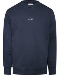 GANT - Small Graphic Crew-Neck Sweatshirt - Lyst