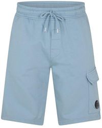 C.P. Company - Micro Lens Fleece Shorts - Lyst